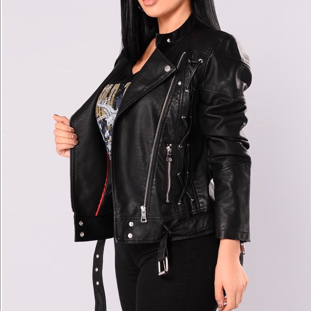 Fashion Nova Faux Leather Jacket
